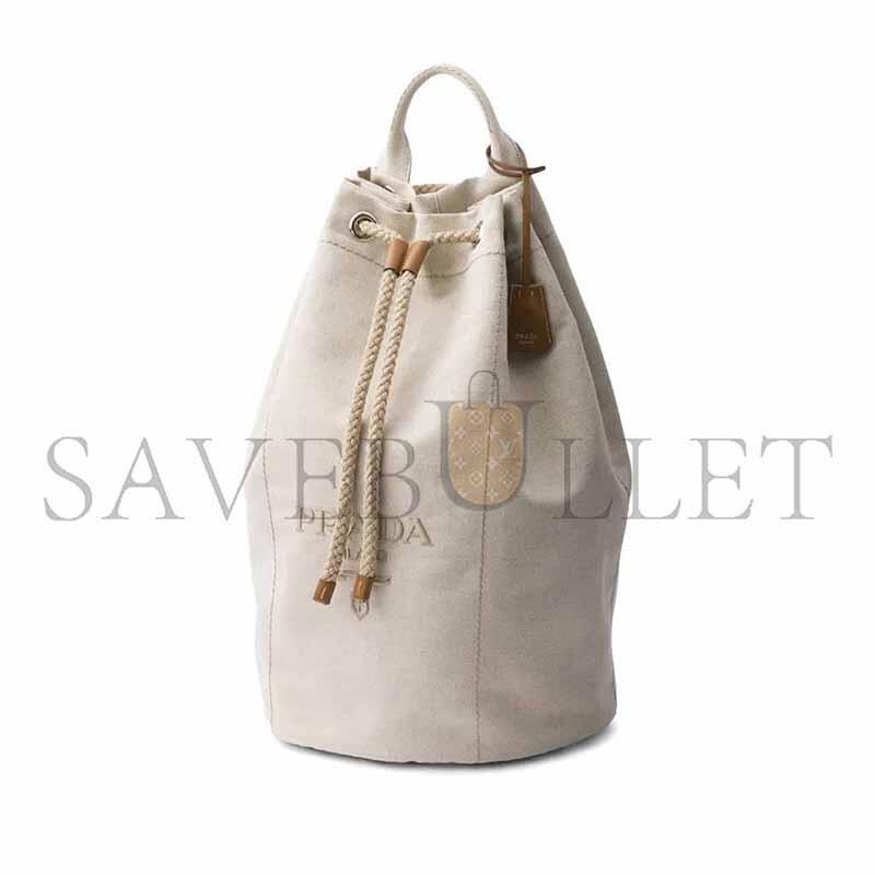 Pra*a canvas drawstring duffle bag 2vy011 (55*34*34cm)